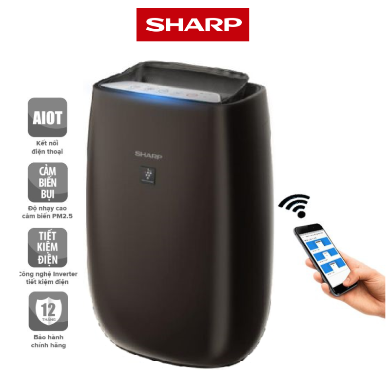 Máy lọc không khí Sharp FP-J50V-H, inverter tiết kiệm điện
