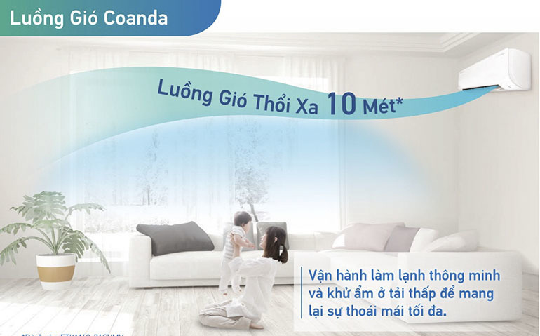 Công nghệ coanda trên máy lạnh Daikin FTKZ50VVMV