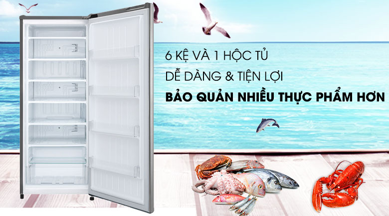 Tủ lạnh LG GN-F304PS inverter 304 lít, chia nhiều ngăn kệ