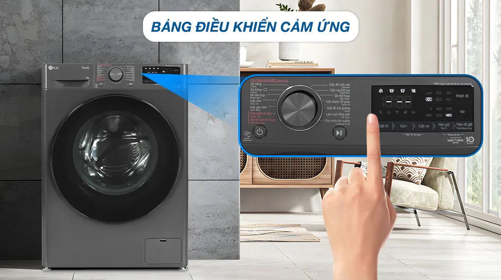 máy giặt LG 9 kg FV1409S4M lồng ngang