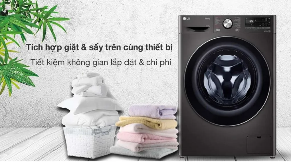 Máy giặt LG 12 kg FV1412H3BA sấy 7 kg