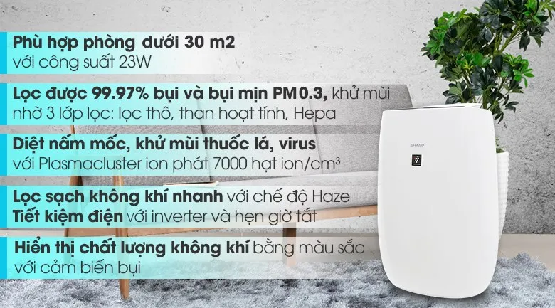 Máy Lọc Không Khí Sharp FP J40E W
