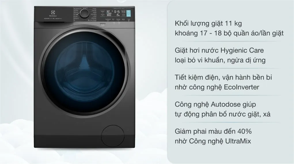 Máy giặt Electrolux 11kg EWF1141R9SB