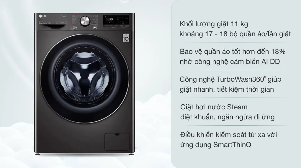 Máy giặt LG 11kg FV1411S3B