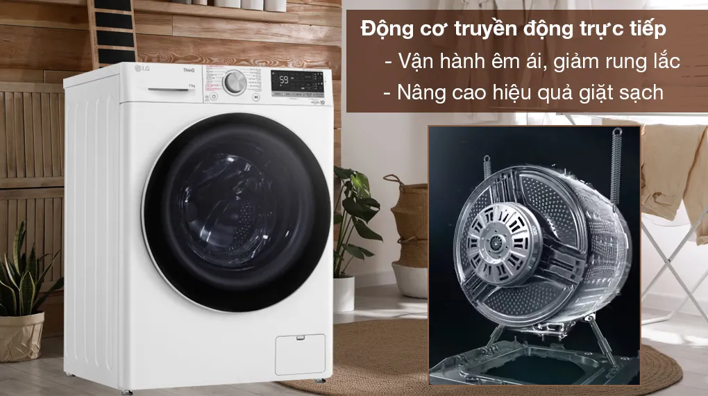 Máy giặt LG 11kg FV1411S4WA