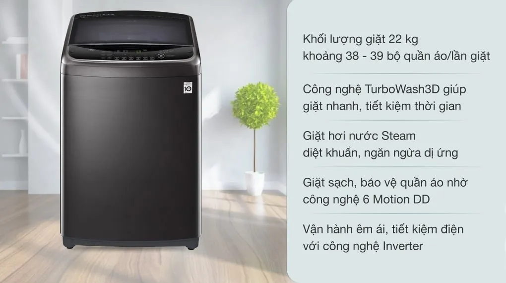 Máy giặt LG 22kg TH2722SSAK