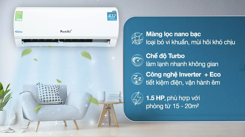 Máy lạnh Funiki 12.000btu HIC12TMU