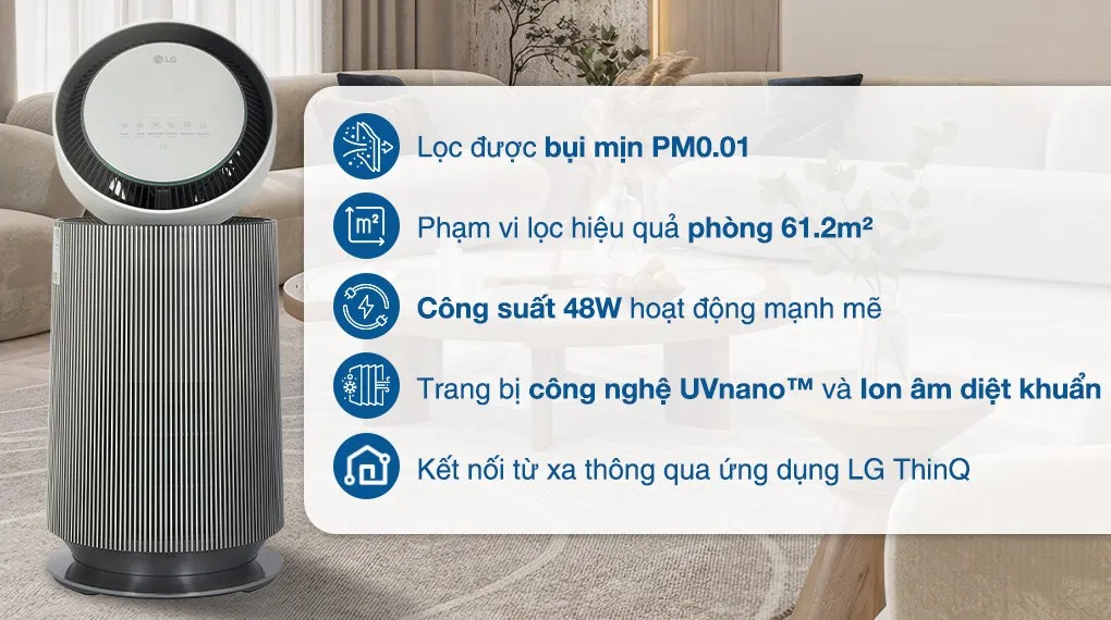 Máy lọc không khí LG AS65GDBY0 1 tầng PuriCare360 [2023]