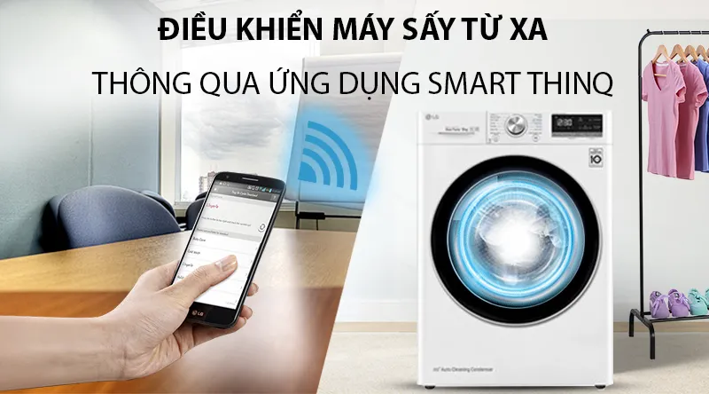 Máy sấy LG 9kg DVHP09W