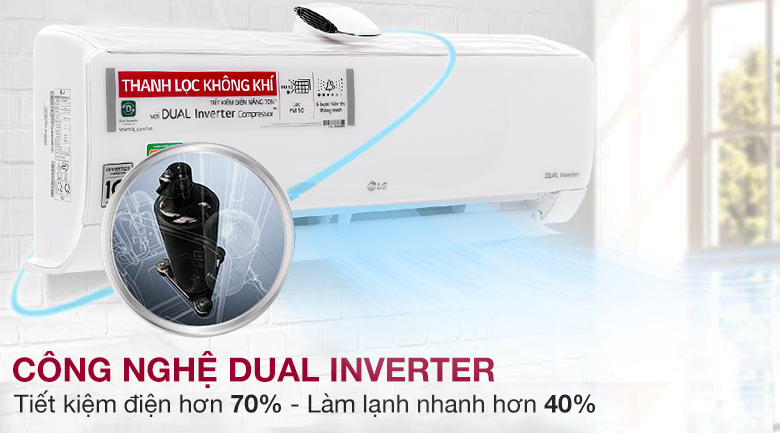 Công nghệ inverter trên LG V13API1