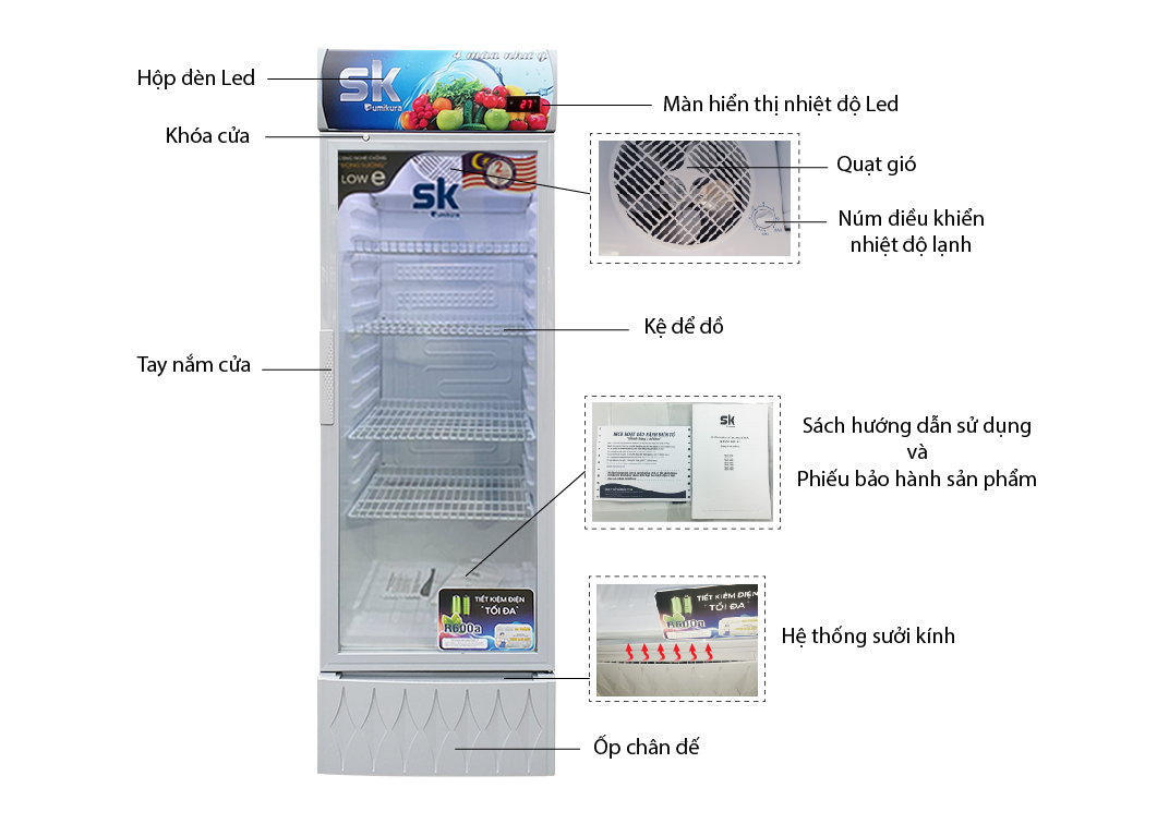 tiết kế tiện lợi sumikura-tu-mat-1-canh-SKSC-300I/FC
