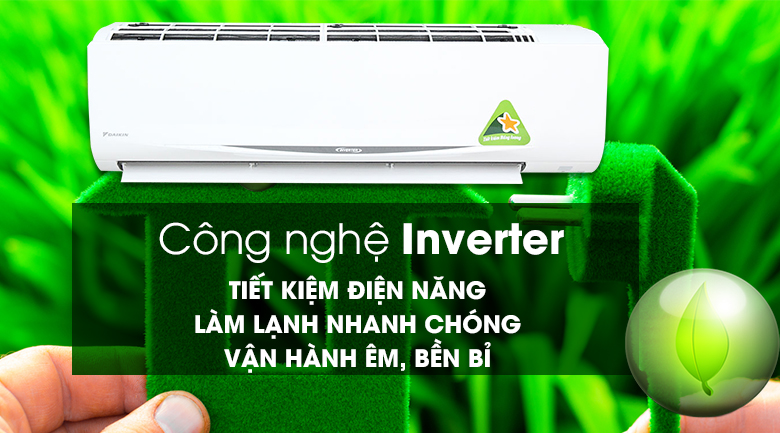 Công nghệ inverter trên điều hòa Daikin FTKZ50VVMV