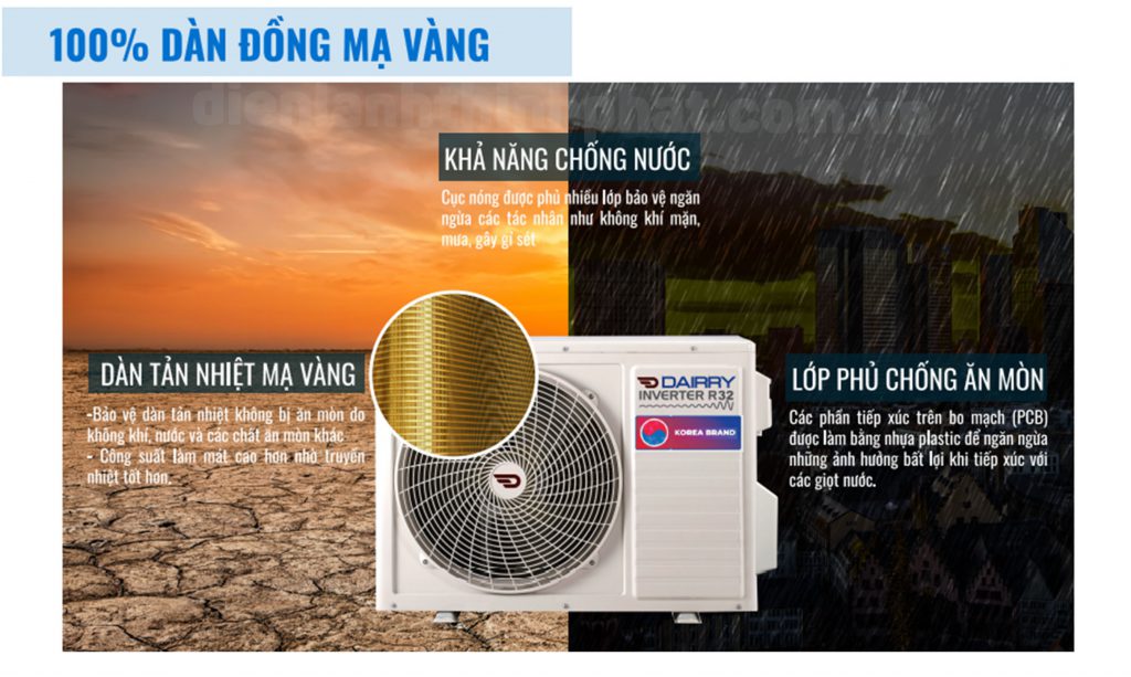 Dàn đồng Dairry C-DR60KH mạ vàng