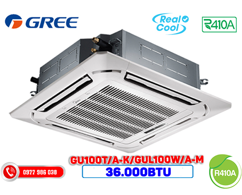 Điều hòa âm trần Gree 36.000BTU GU100T/A-K/GUL100W/A-M 1 chiều