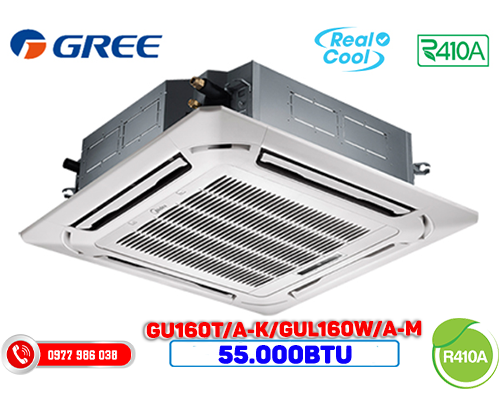 Máy lạnh âm trần Gree 55.000BTU GU160T/A-K/GUL160W/A-M 1 chiều