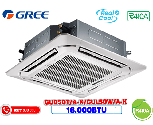 Điều hòa âm trần casette Gree GUD50T/A-K/GUL50W/A-K