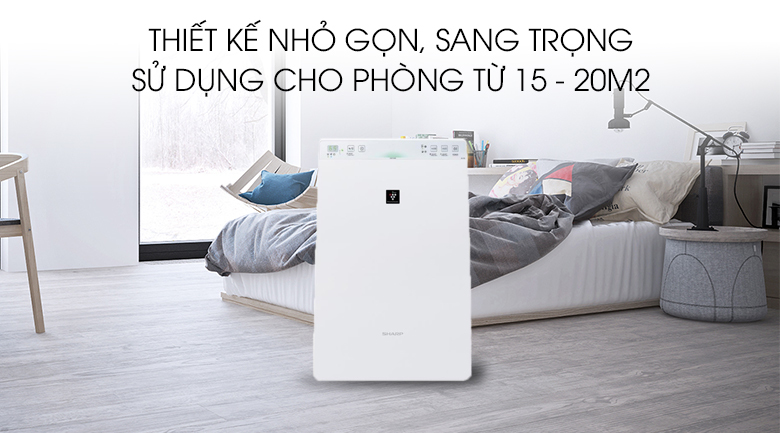 máy lọc không khí Sharp bù ẩm KC-F30EV-W, sang trọng nhỏ gọn