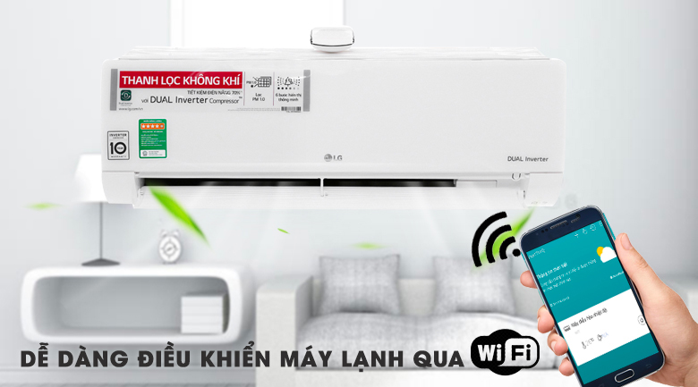 Máy lạnh LG V13API1 điều khiển thông minh qua Wifi