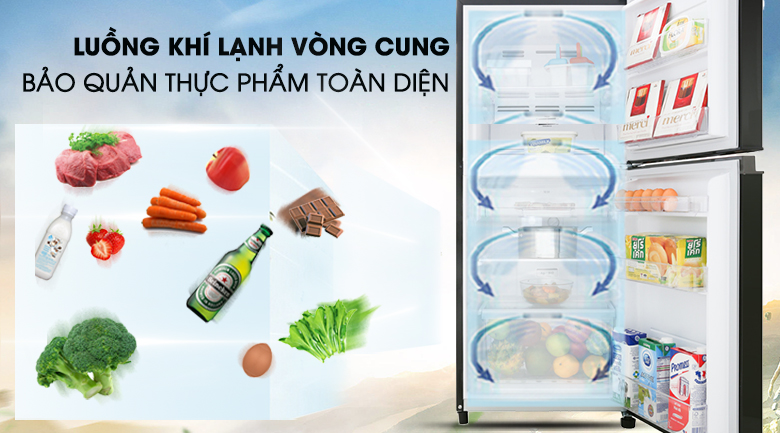 luồng khí lạnh vòng cung GR-AG41VPDZ XK 