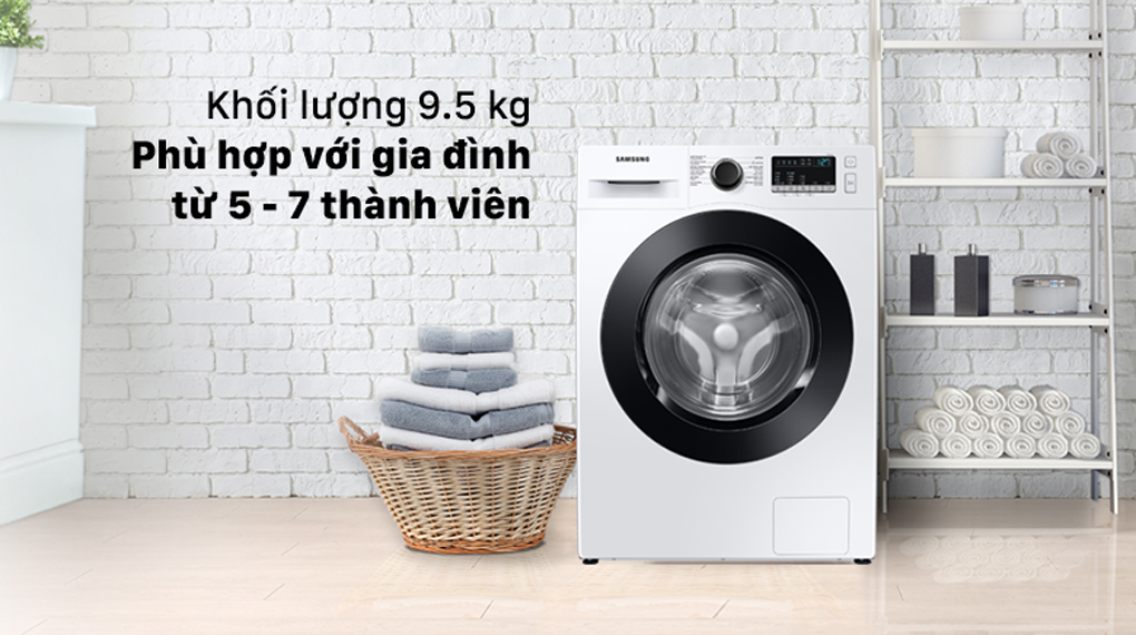 Máy giặt SamSung WW95T4040CE/SV, hiện đại 9,5kg