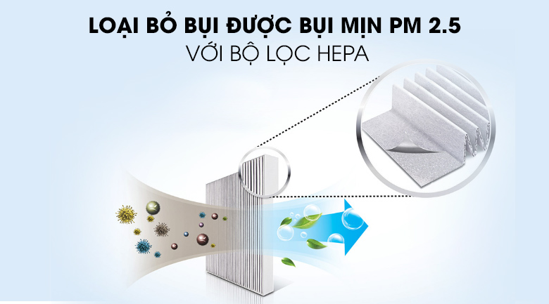 Máy lọc không khí Sharp FP-J30E-A/B/P, bộ lọc Hepa 