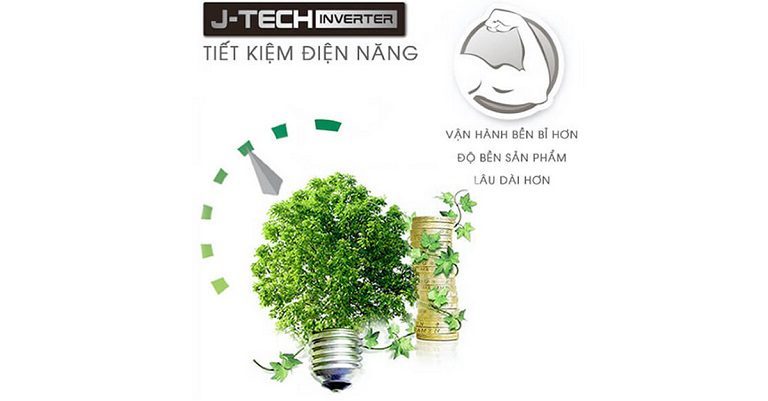 SJ-X201E-SL công nghệ J-tech inverter