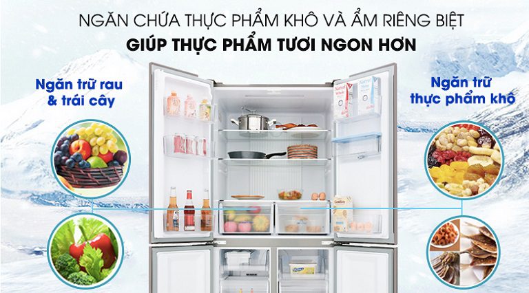 AQR-IGW525EM.GB ngăn chứa đồ riêng biệt