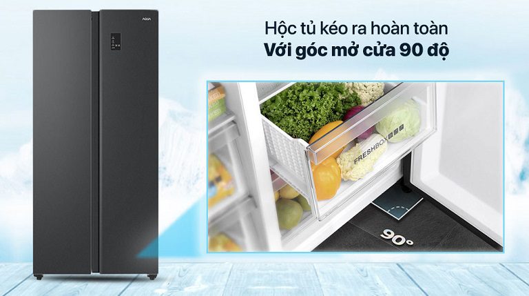 AQR-S480XA.BL cửa mở góc vuông 90 độ