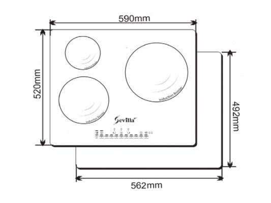 thinh-phat-Bếp từ Sevilla SV-813II thiết kế