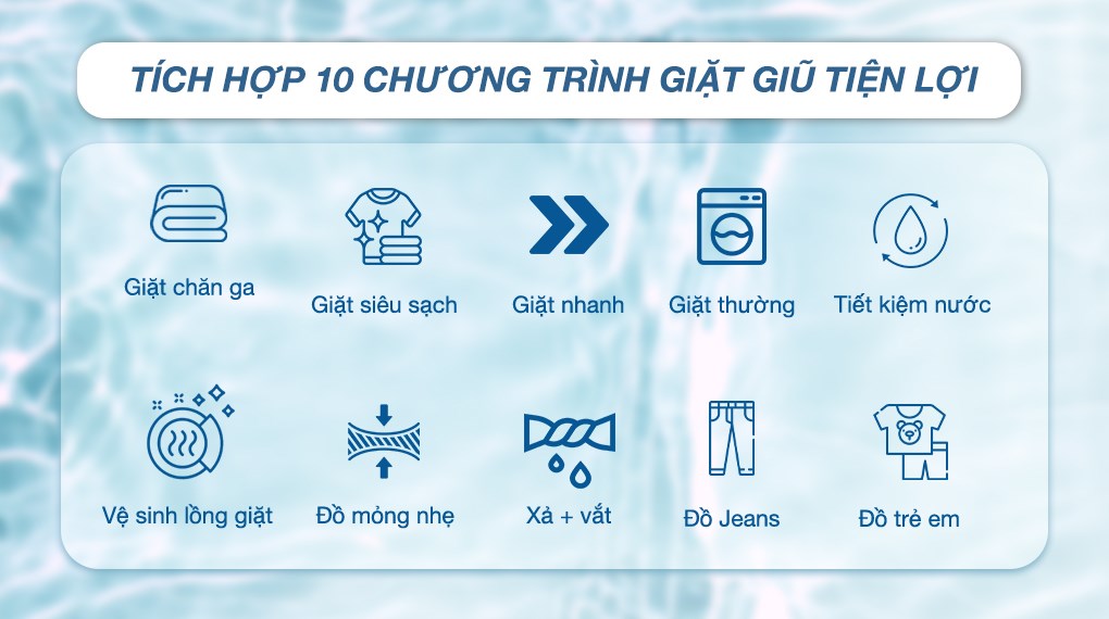 Tổng kho điều hòa, điện máy miền Bắc tại Hà Nội thinh-phat-chương trình giặt