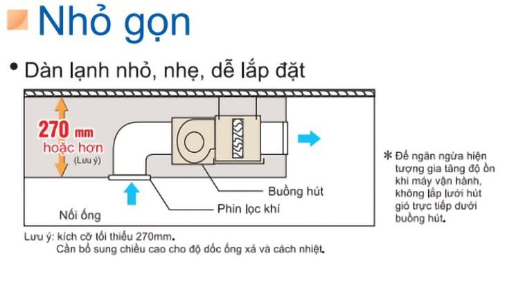 thinh-phat-Daikin FDBNQ09MV1V dễ dàng lắp đặt