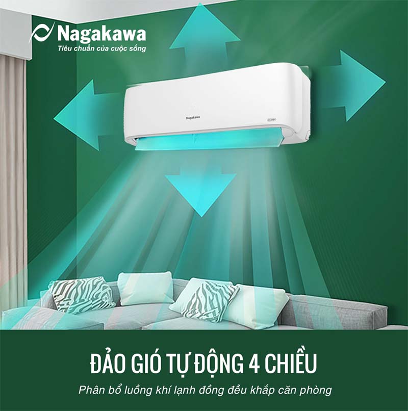 chế độ đảo gió tự động 4 chiều