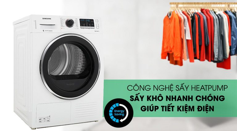 DV90M5200QW/SV tiết kiệm điện năng tiêu thụ