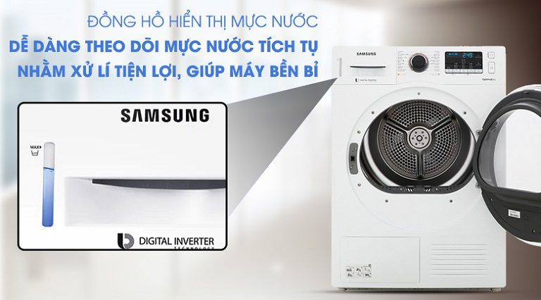 DV90M5200QW/SV đồng hồ hiển thị mực nước