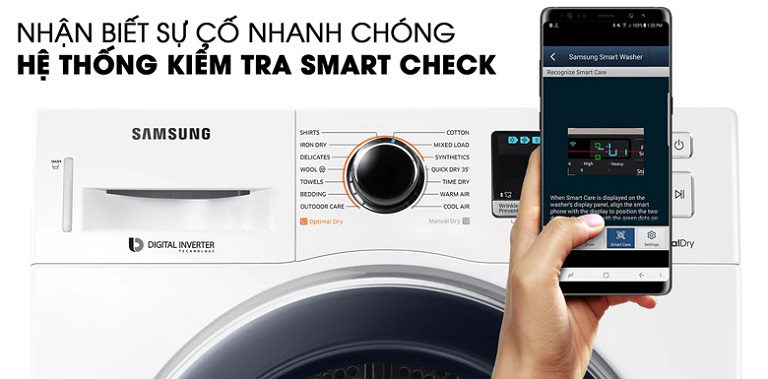 tính năng check lỗi thông minh DV90M5200QW/SV