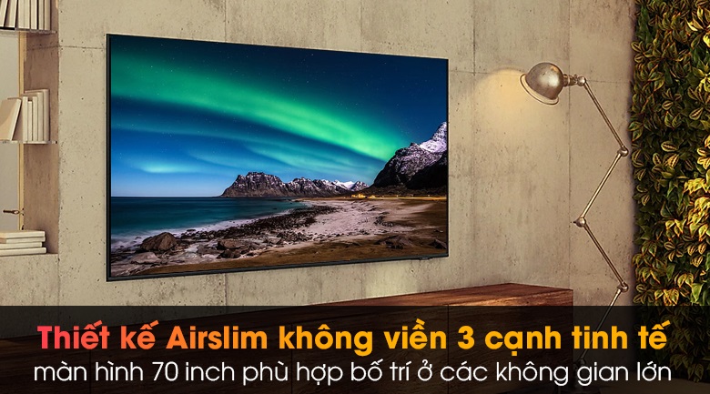 Smart Tivi Samsung Crystal UHD 4K 70 inch 70AU8100, sang trọng