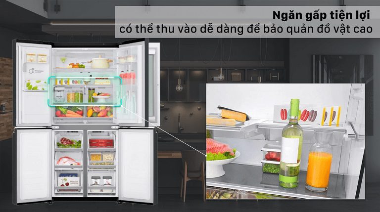 thinh-phat-LG GR-X22MB ngăn gấp tiện lợi