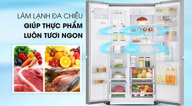 thinh-phat-LG GR-X257JS làm lạnh đa chiều