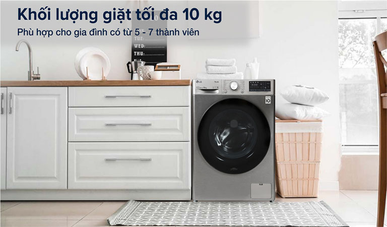 Giới thiệu Máy Giặt Sấy LG Inverter Giặt 10Kg Sấy 6Kg FV1410D4P