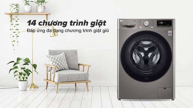 Máy giặt LG FV1410S4P 10kg inverter, chương trình giặt đa dạng