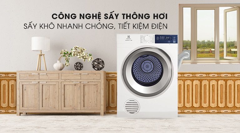 thinh-phat-Máy sấy Electrolux EDS854J3WB công nghệ sấy thông hơi