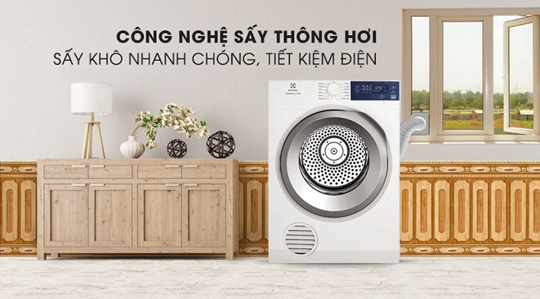 thinh-phat-Máy sấy Electrolux EDV854J3WB công nghệ sấy thông hơi