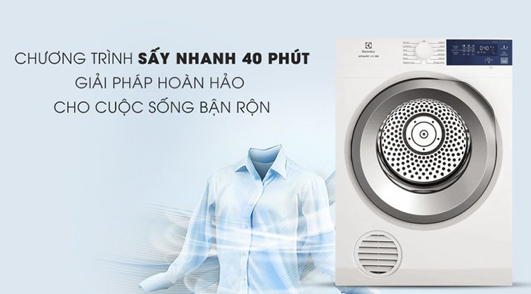 thinh-phat-Máy sấy Electrolux EDV854J3WB sấy nhanh