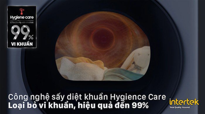 Máy Sấy Bơm Nhiệt Samsung DV90T7240BH/SV, tiêu diệt vi khuẩn