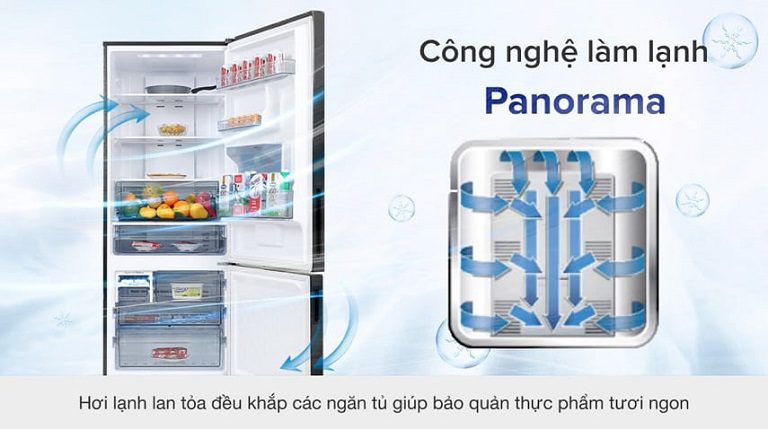 thinh-phat-Panasonic NR-BX421XGKV làm lạnh đa chiều Panorama