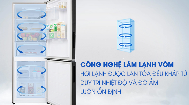 Tủ Lạnh Samsung RB27N4170BU/SV, công nghệ làm lạnh vòm