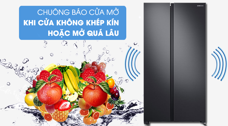 Tủ lạnh Samsung RS62R5001B4/SV, chuông báo cửa khi bị hở