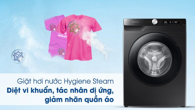 thinh-phat-Samsung WW13T504DAB-SV công nghệ Hygiene Steam