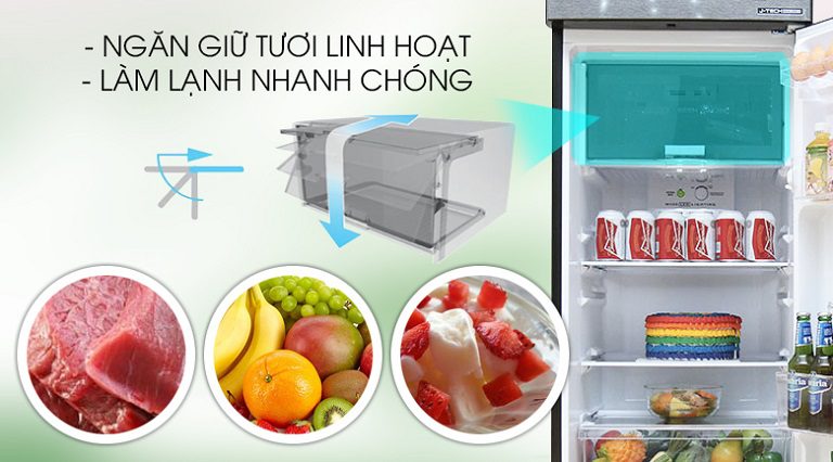  ngăn trữ tươi linh hoạt SJ-X251E-DS