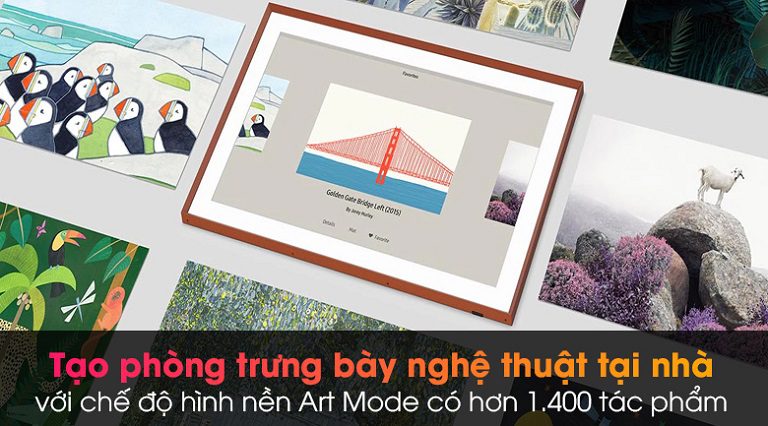 thinh-phat-Tivi Samsung chế độ nền Art Mode QA55LS03B